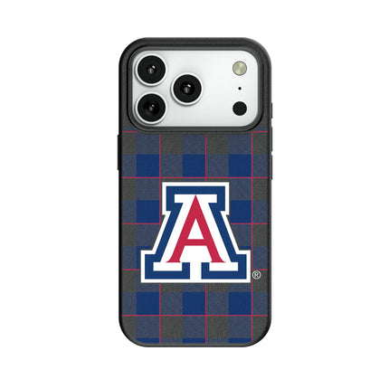 University of Arizona Wildcats Plaid MagSafe Compatible Phone Case for Apple iPhone