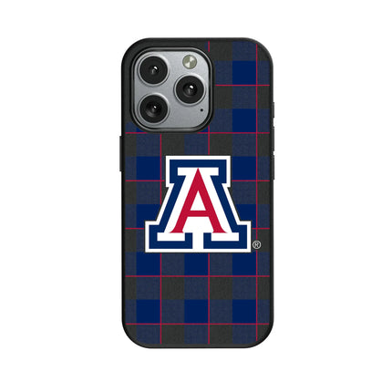 University of Arizona Wildcats Plaid MagSafe Compatible Phone Case for Apple iPhone