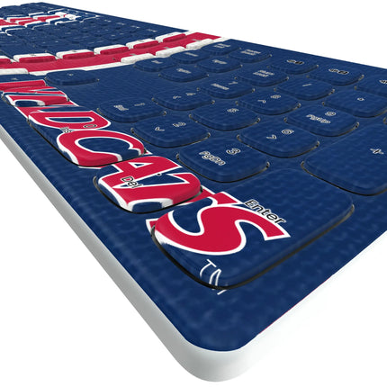 University of Arizona Wildcats Stripe Curved Wireless Keyboard
