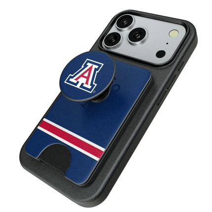 University of Arizona Wildcats Stripe PopSockets MagSafe-Compatible PopWallet+