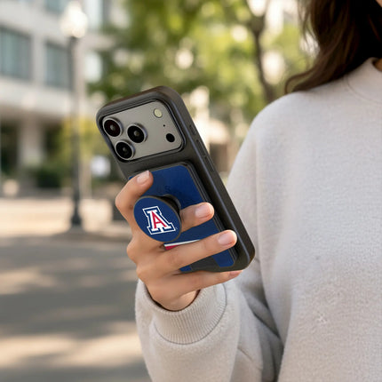 University of Arizona Wildcats Stripe PopSockets MagSafe-Compatible PopWallet+