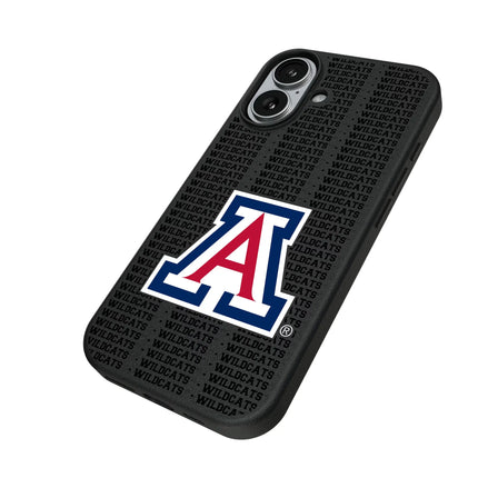 University of Arizona Wildcats Text Backdrop MagSafe Compatible Phone Case for Apple iPhone