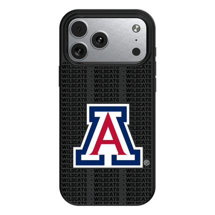 University of Arizona Wildcats Text Backdrop MagSafe Compatible Phone Case for Apple iPhone