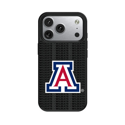 University of Arizona Wildcats Text Backdrop MagSafe Compatible Phone Case for Apple iPhone