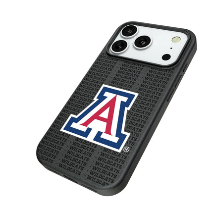 University of Arizona Wildcats Text Backdrop MagSafe Compatible Phone Case for Apple iPhone