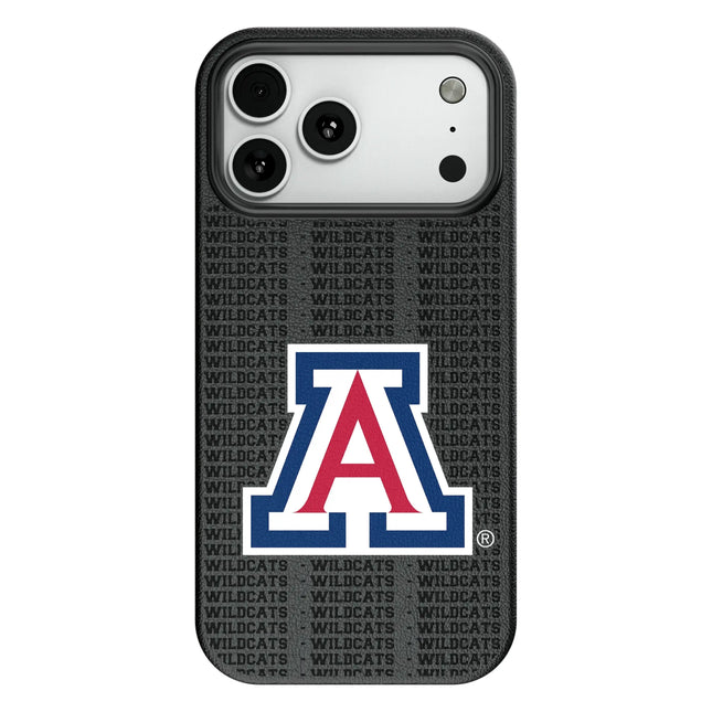University of Arizona Wildcats Text Backdrop MagSafe Compatible Phone Case for Apple iPhone