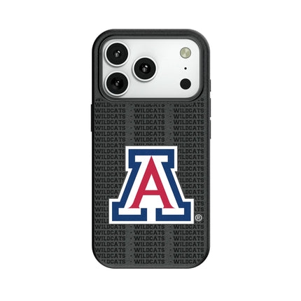 University of Arizona Wildcats Text Backdrop MagSafe Compatible Phone Case for Apple iPhone