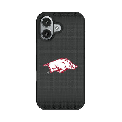 University of Arkansas Fayetteville Razorbacks Linen Bump Phone Case for Apple iPhone