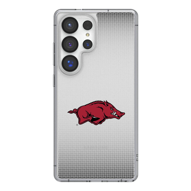 University of Arkansas Fayetteville Razorbacks Linen Clear Phone Case for Samsung Galaxy
