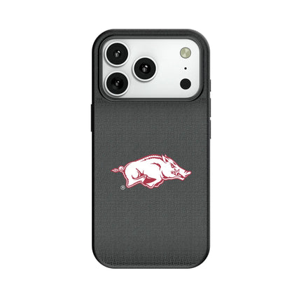 University of Arkansas Fayetteville Razorbacks Linen MagSafe Compatible Phone Case for Apple iPhone