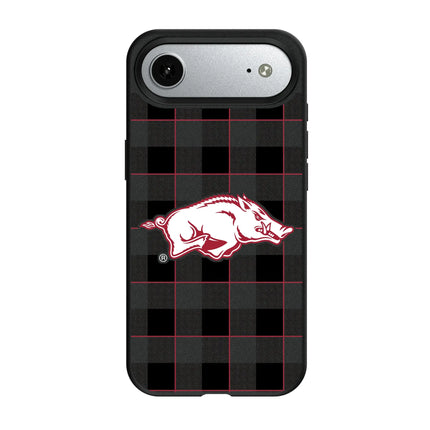 University of Arkansas Fayetteville Razorbacks Plaid MagSafe Compatible Phone Case for Apple iPhone