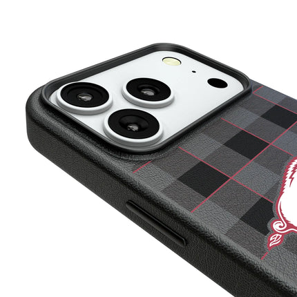 University of Arkansas Fayetteville Razorbacks Plaid MagSafe Compatible Phone Case for Apple iPhone