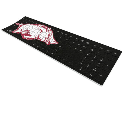 University of Arkansas Fayetteville Razorbacks Solid Curved Wireless Keyboard