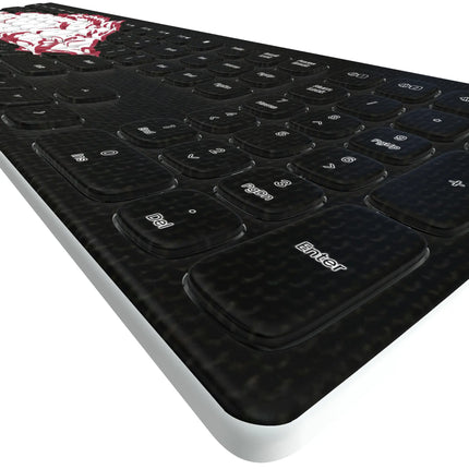 University of Arkansas Fayetteville Razorbacks Solid Curved Wireless Keyboard