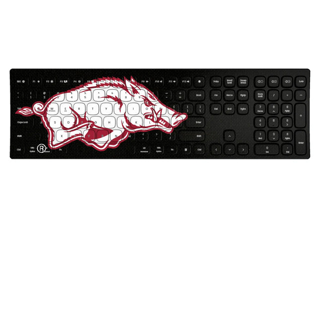 University of Arkansas Fayetteville Razorbacks Solid Curved Wireless Keyboard