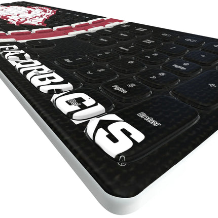 University of Arkansas Fayetteville Razorbacks Stripe Curved Wireless Keyboard