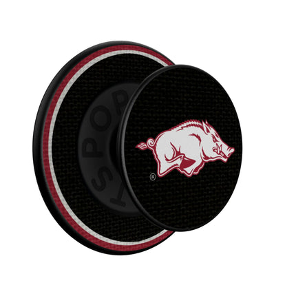 University of Arkansas Fayetteville Razorbacks Stripe PopSockets Magnetic Phone Grip and Stand