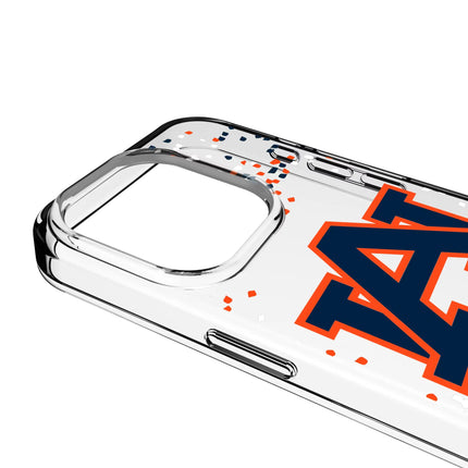 University of Auburn Tigers Confetti Clear Phone Case for Apple iPhone
