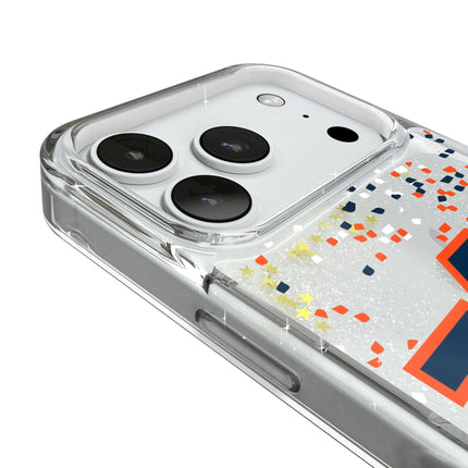 University of Auburn Tigers Confetti Glitter Phone Case for Apple iPhone