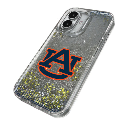 University of Auburn Tigers Linen Glitter Phone Case for Apple iPhone