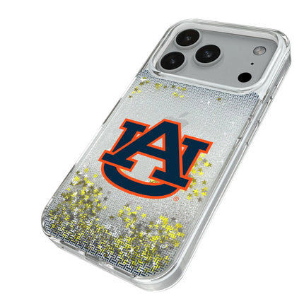 University of Auburn Tigers Linen Glitter Phone Case for Apple iPhone