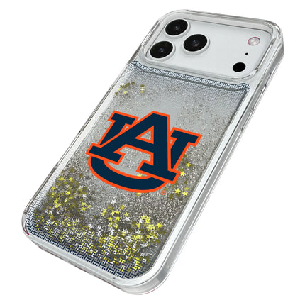 University of Auburn Tigers Linen Glitter Phone Case for Apple iPhone