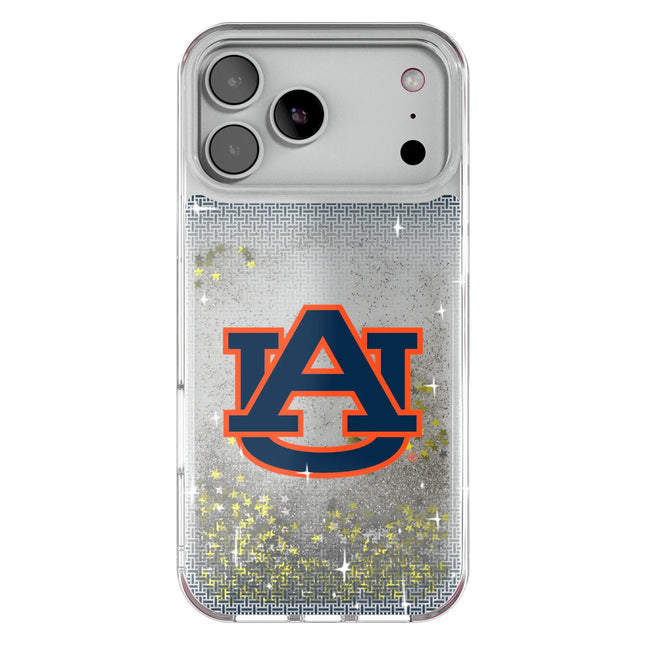 University of Auburn Tigers Linen Glitter Phone Case for Apple iPhone