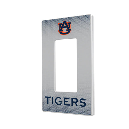 University of Auburn Tigers Linen Hidden-Screw Light Switch Plate