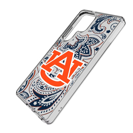 University of Auburn Tigers Paisley Clear Phone Case for Samsung Galaxy