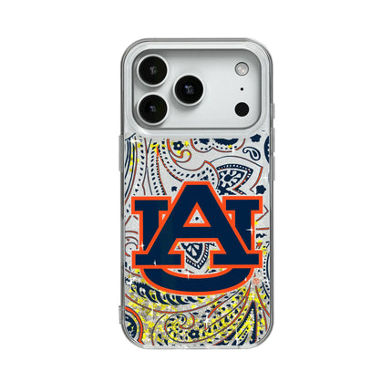 University of Auburn Tigers Paisley Glitter Phone Case for Apple iPhone