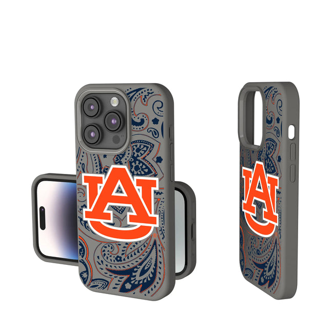 University of Auburn Tigers Paisley Soft Touch Phone Case for Apple iPhone