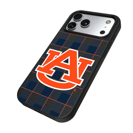 University of Auburn Tigers Plaid MagSafe Compatible Phone Case for Apple iPhone