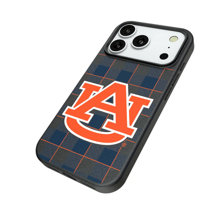 University of Auburn Tigers Plaid MagSafe Compatible Phone Case for Apple iPhone