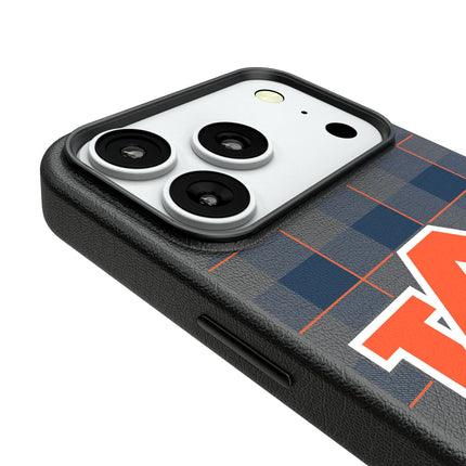 University of Auburn Tigers Plaid MagSafe Compatible Phone Case for Apple iPhone