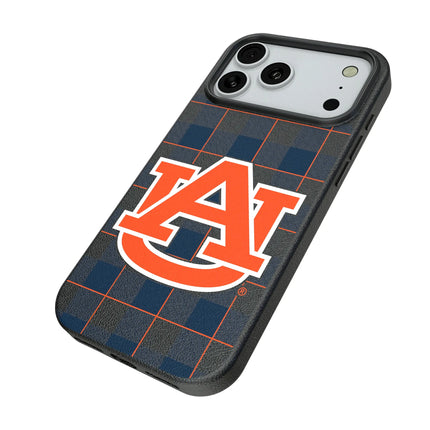 University of Auburn Tigers Plaid MagSafe Compatible Phone Case for Apple iPhone