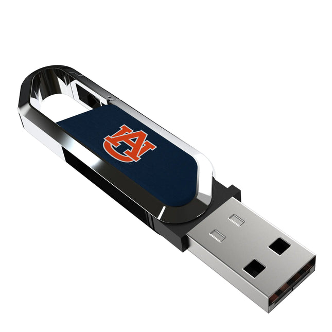 University of Auburn Tigers Solid USB 64GB Clip Style Flash Drive