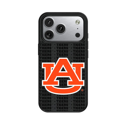 University of Auburn Tigers Text Backdrop MagSafe Compatible Phone Case for Apple iPhone