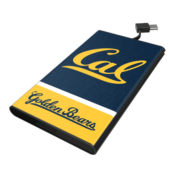 University of California Berkeley Golden Bears Endzone Solid 5000mAh Flat Powerbank