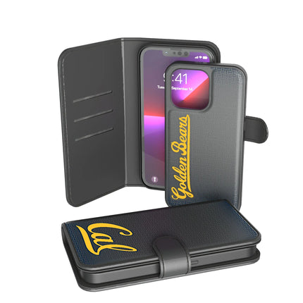 University of California Berkeley Golden Bears Linen Wallet Phone Case for Apple iPhone