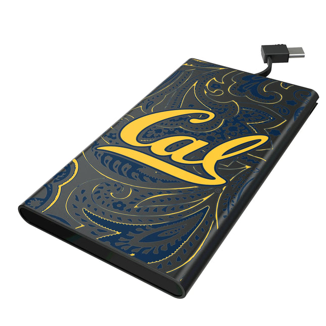 University of California Berkeley Golden Bears Paisley 5000mAh Flat Powerbank