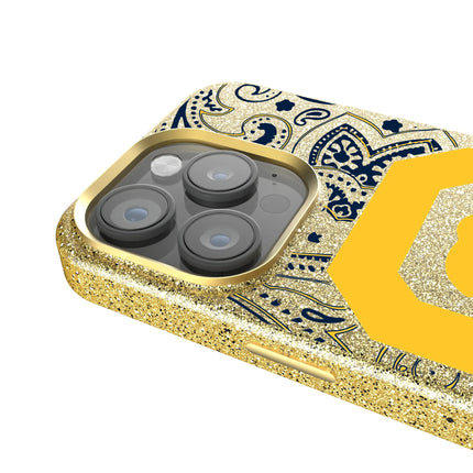 University of California Berkeley Golden Bears Paisley Bling Phone Case for Apple iPhone