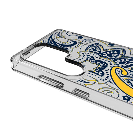 University of California Berkeley Golden Bears Paisley Clear Phone Case for Samsung Galaxy