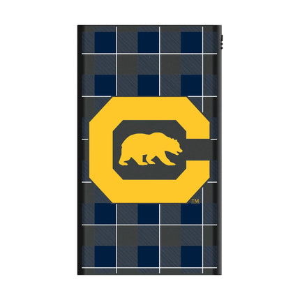University of California Berkeley Golden Bears Plaid 5000mAh Flat Powerbank