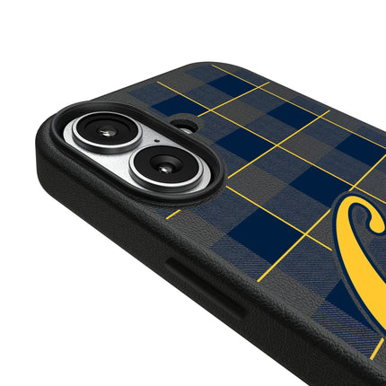 University of California Berkeley Golden Bears Plaid MagSafe Compatible Phone Case for Apple iPhone