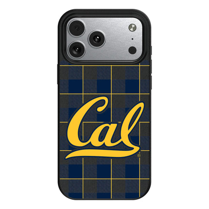University of California Berkeley Golden Bears Plaid MagSafe Compatible Phone Case for Apple iPhone