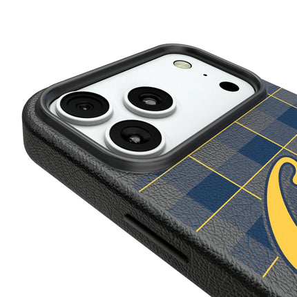 University of California Berkeley Golden Bears Plaid MagSafe Compatible Phone Case for Apple iPhone