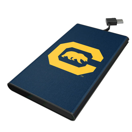 University of California Berkeley Golden Bears Solid 5000mAh Flat Powerbank