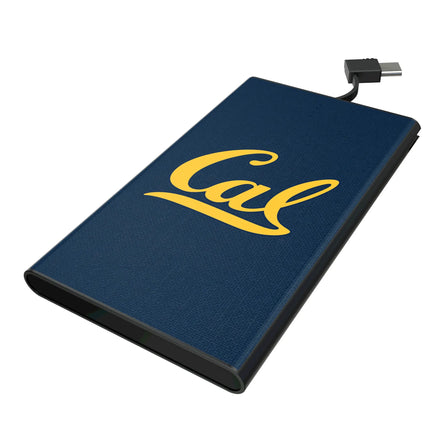 University of California Berkeley Golden Bears Solid 5000mAh Flat Powerbank