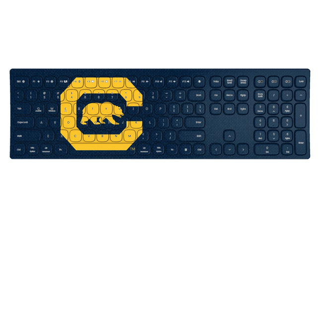 University of California Berkeley Golden Bears Solid Curved Wireless Keyboard