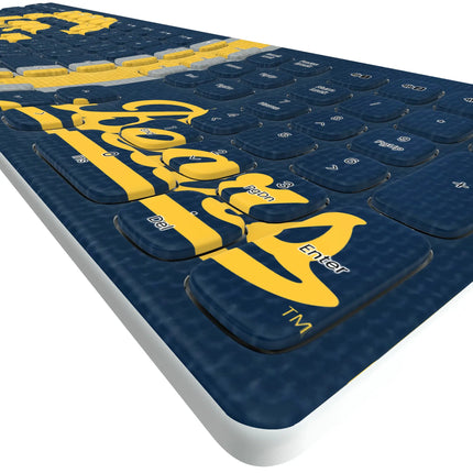 University of California Berkeley Golden Bears Stripe Curved Wireless Keyboard